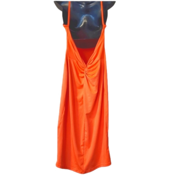 Light Neon Pink - Low Back Mini Dress - Sz L - Picture 2 of 2